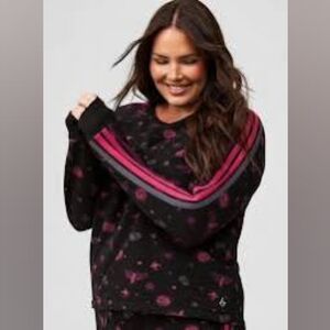 Torrid Black and Pink Sweatshirt